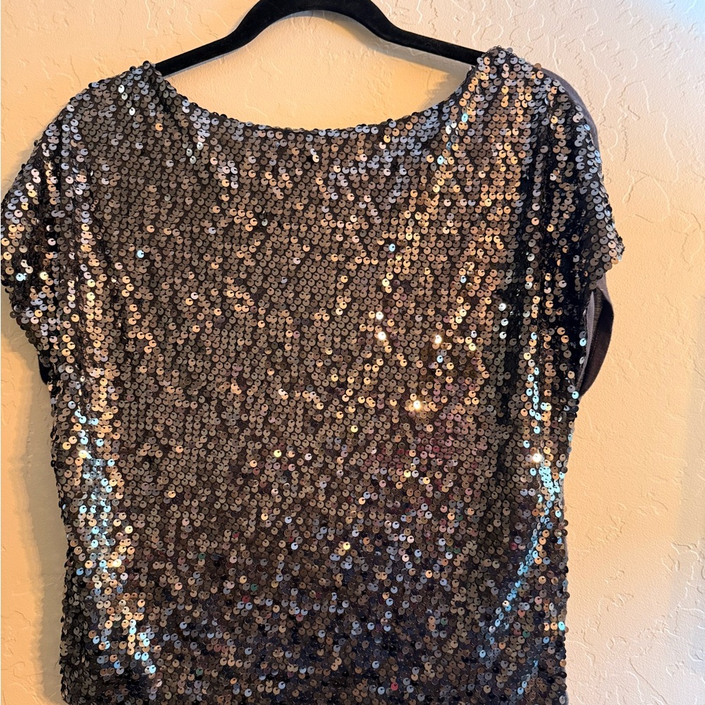 Jennifer Lopez Shimmering Sequin Blouse